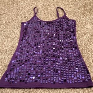 Sequin tank top